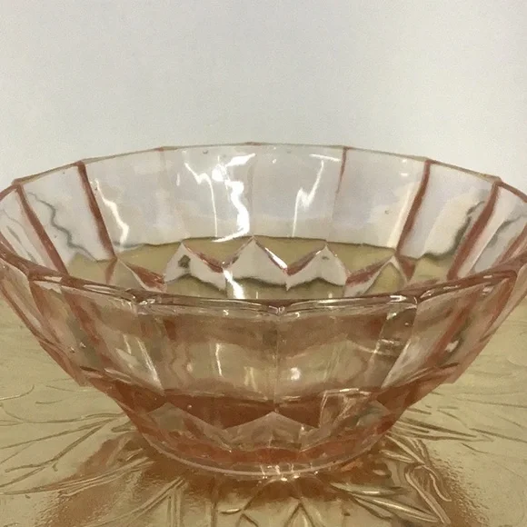 VINTAGE 1960s SALAD BOWL WITH 5 SALAD PLATES - Picture 7 of 7